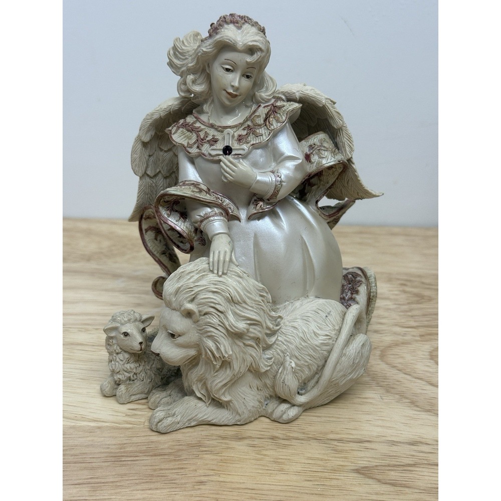 Sarah's Angels‎ Sharon 32053 Figurine 2003 Mind Spring Angel Lion Sheep #18